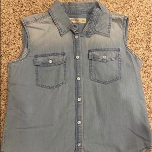 Faded Glory Sleeveless Denim Vest